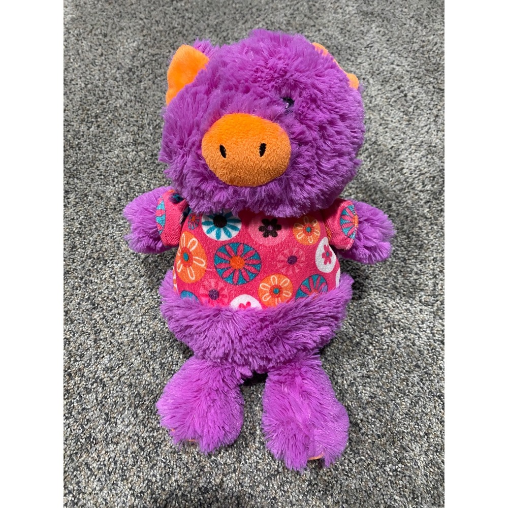 Sugar Loaf Purple Pig Plush Floral Shirt Stuffed Animal National Entertainment
